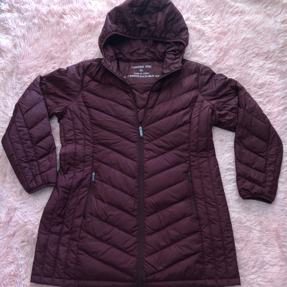 London Fog Light weight packable down jacket
